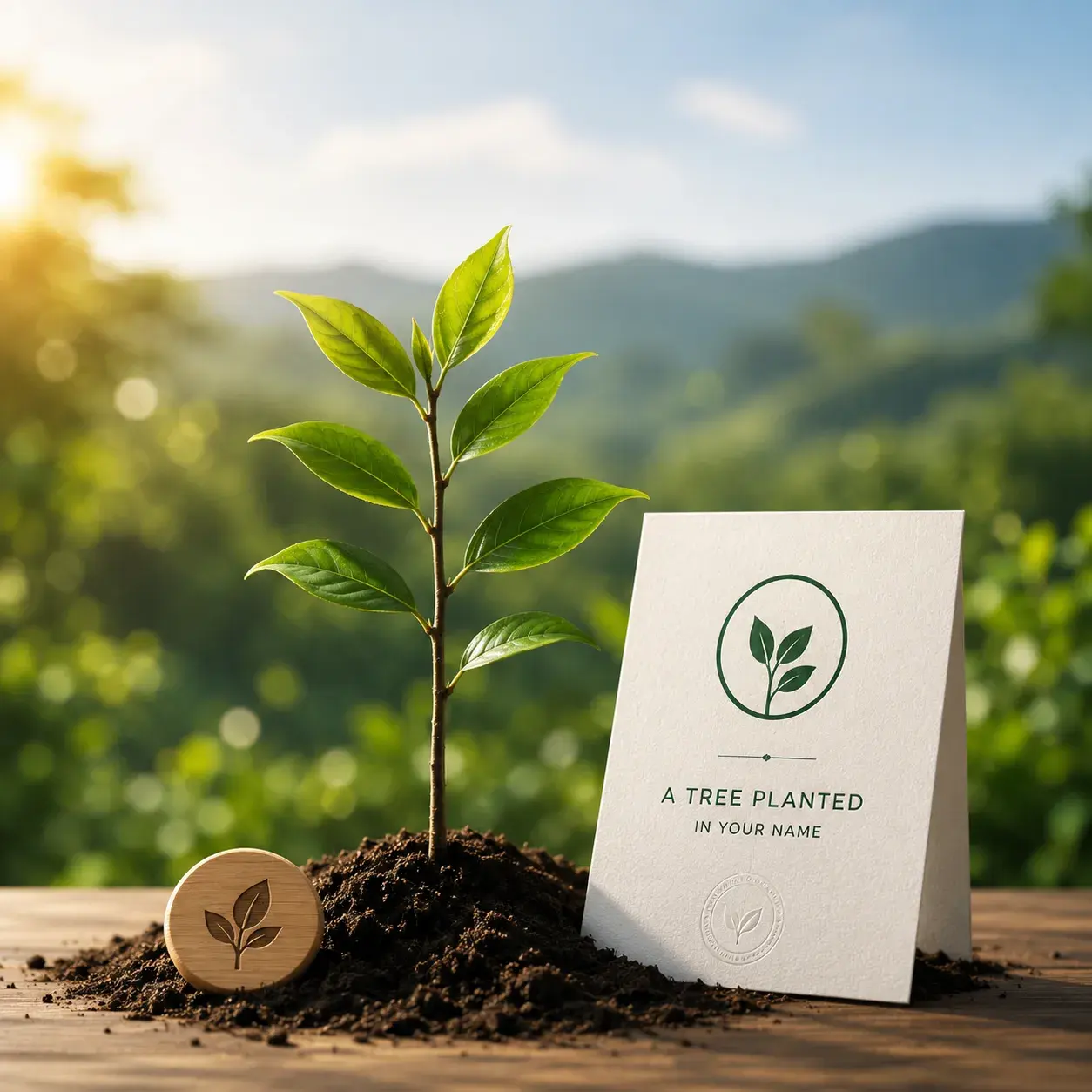 A tree planted in your name to celebrate your career success