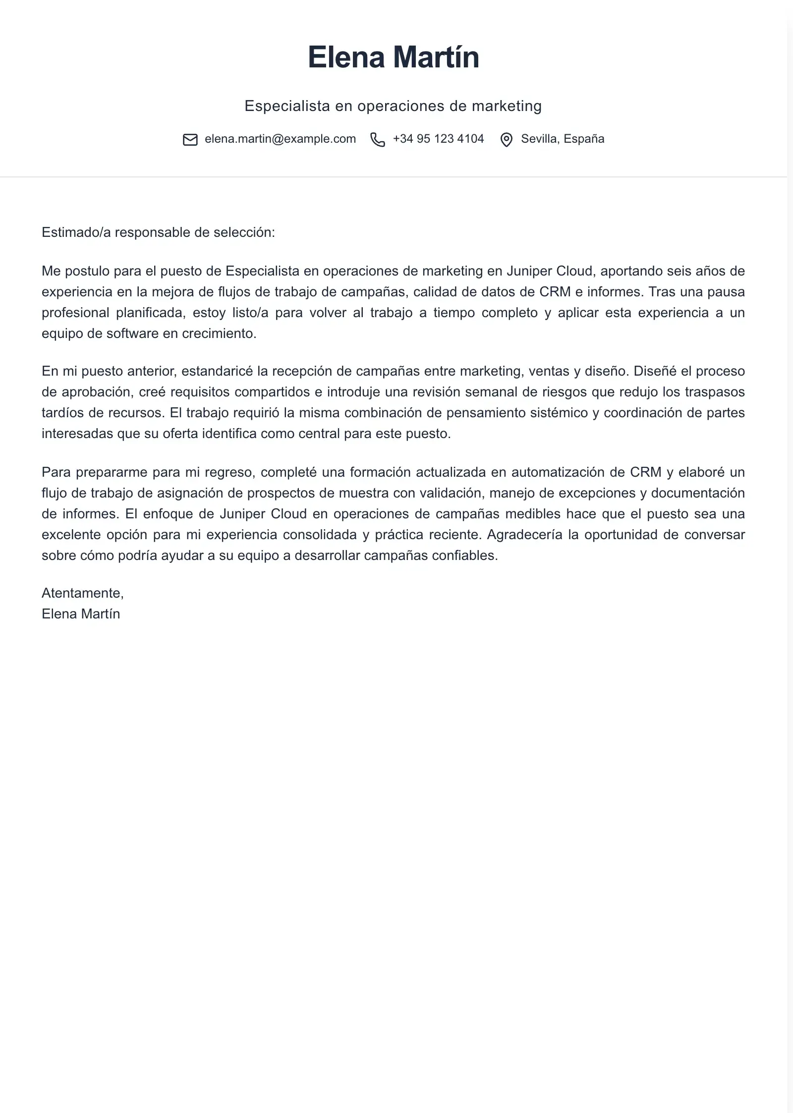 Usa esta plantilla para regresar al trabajo