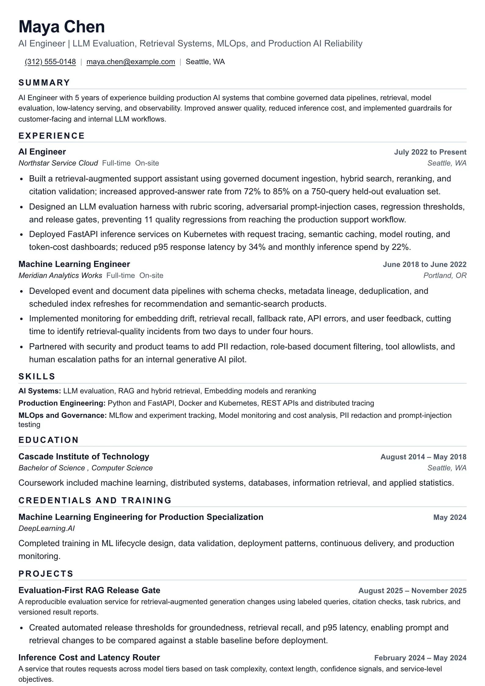 Atlas AI Engineer Resume